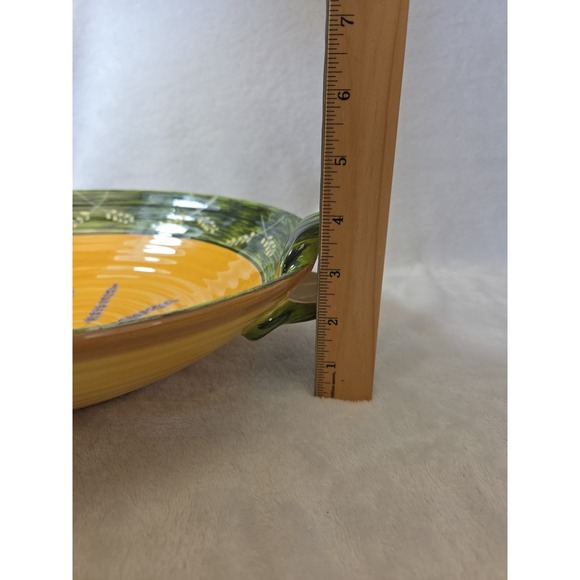 Hausenware by Mary Jane Mitchell 2001 Yellow Ceramic Serving‎ Bowl - Picture 10 of 11